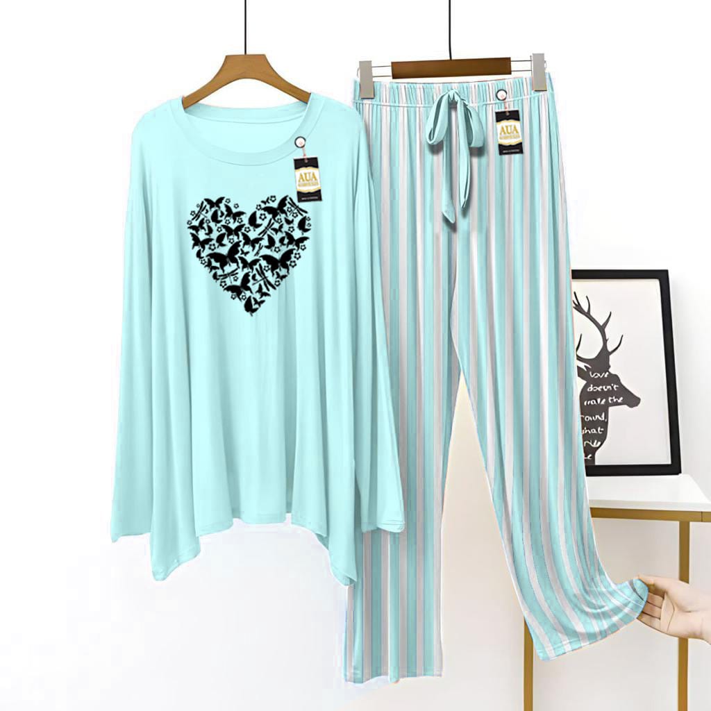 Trendy Heard Printed Lining Trouser Lounge wear Nightwear Sleepwear For Women (5 colours)(002)