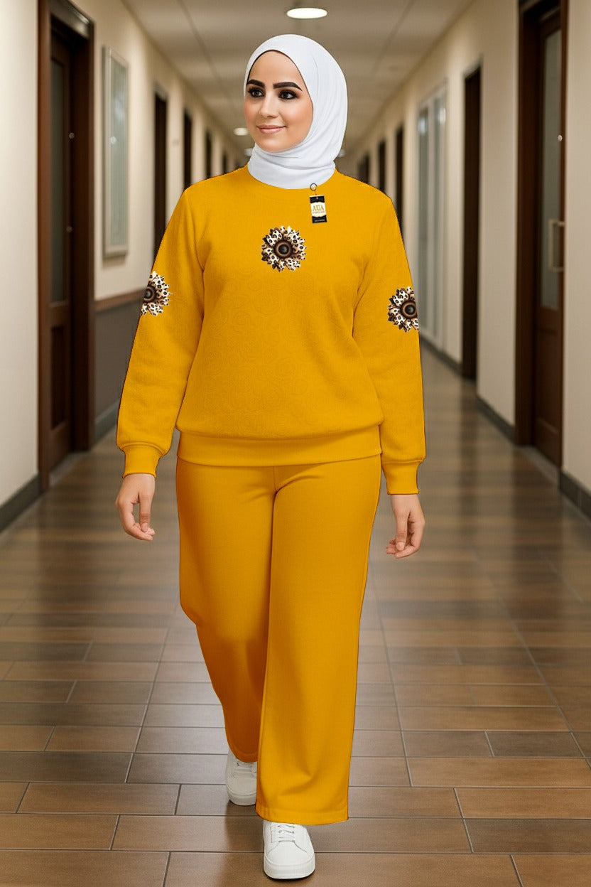 The Sun Floral Set | women tracksuit for winter
