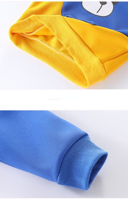 Blue & Yellow Boss Kids Sweatshirt & Pant