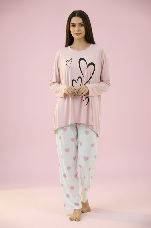 Baby Pink Nightwear - Matching Background