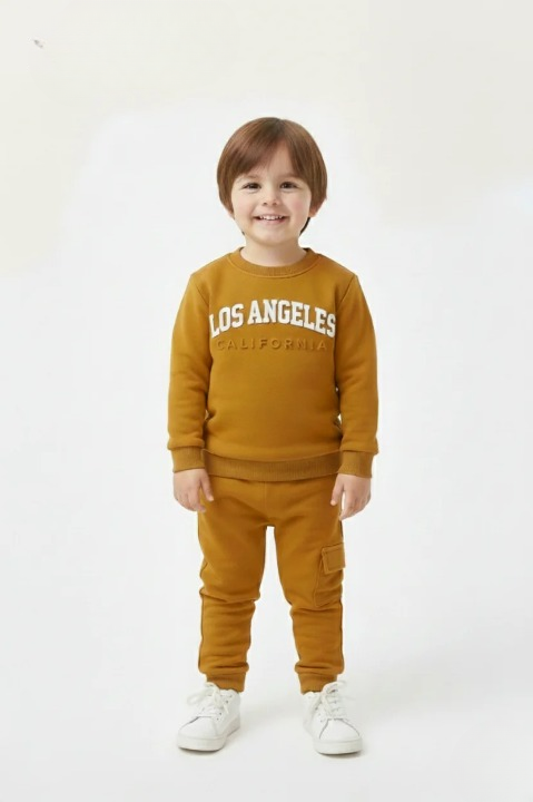 Signature Mustard Winter Set | Cozy Fleece – LOS ANGELES CALIFORNIA
