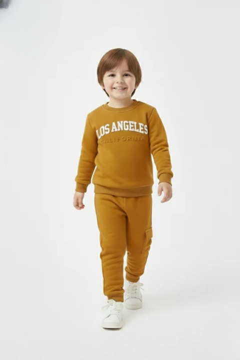 Signature Mustard Winter Set | Cozy Fleece – LOS ANGELES CALIFORNIA