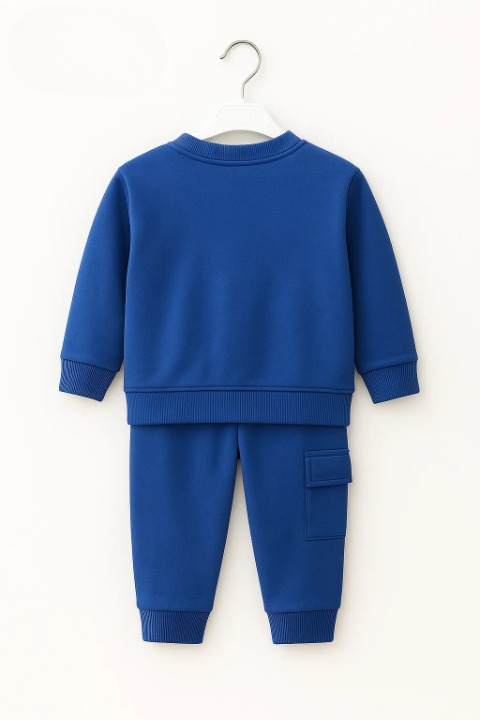Royal Blue Fleece Suit – Cargo Pocket Edition | Winter 2025