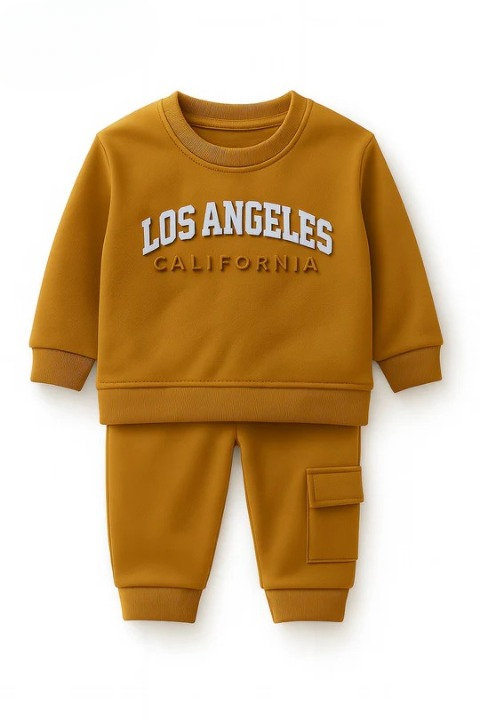 Signature Mustard Winter Set | Cozy Fleece – LOS ANGELES CALIFORNIA