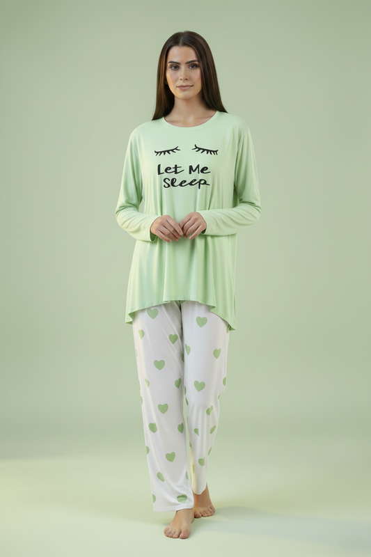 Light Green Let Me Sleep - Pakistani Model