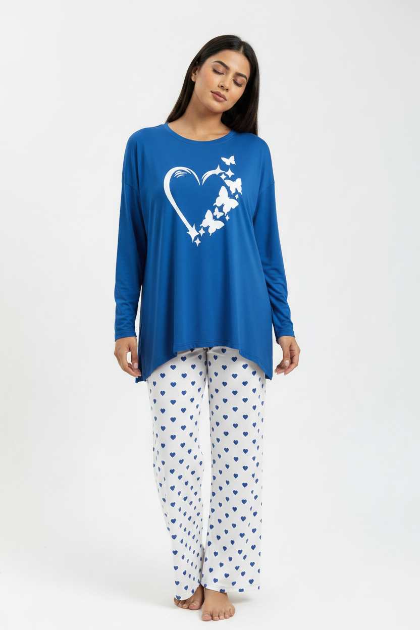 Royal Blue Heart Butterfly